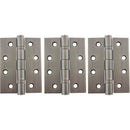 Atlantic Ball Bearing Hinges Grade 13 Fire Rated 4" x 3" x 3mm set of 3 - Matt Gun Metal - AH1433MBN(3) - Choice Handles