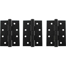 Atlantic Ball Bearing Hinges Grade 13 Fire Rated 4" x 3" x 3mm set of 3 - Matt Black - AH1433MB(3) - Choice Handles