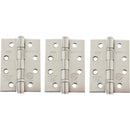 Atlantic Ball Bearing Hinges Grade 13 Fire Rated 4" X 3" X 3mm set of 3 - Satin Stainless Steel - AH1433SSS(3) - Choice Handles