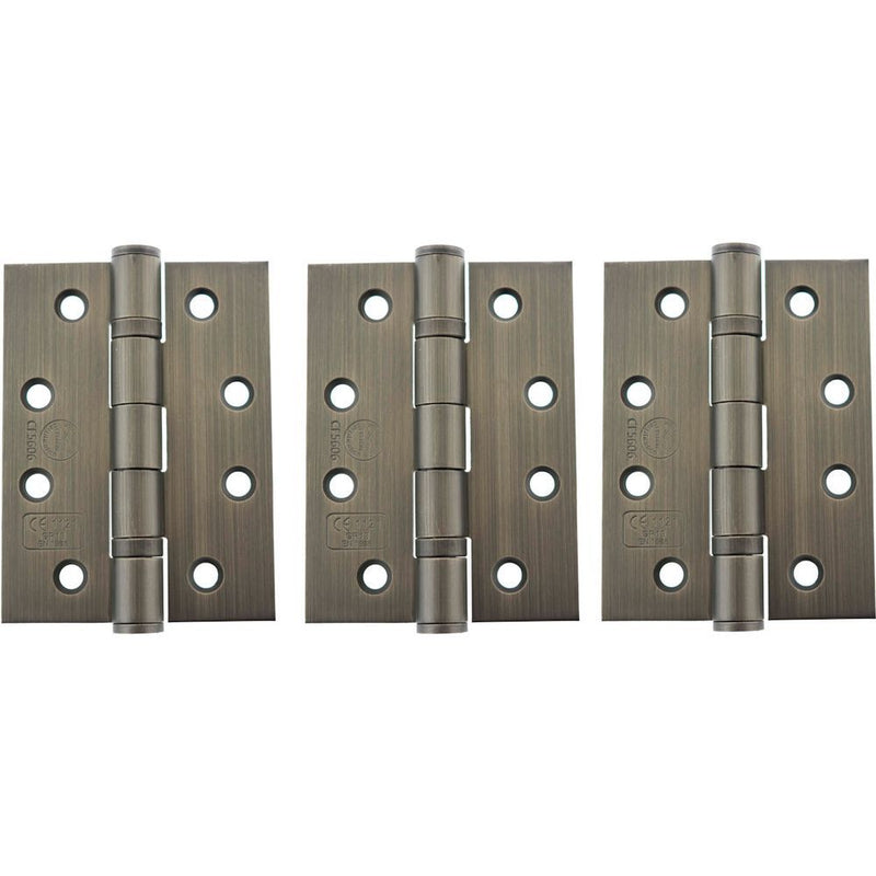 Atlantic Ball Bearing Hinges Grade 13 Fire Rated 4" x 3" x 3mm set of 3 - Urban Bronze - AH1433UB(3) - Choice Handles