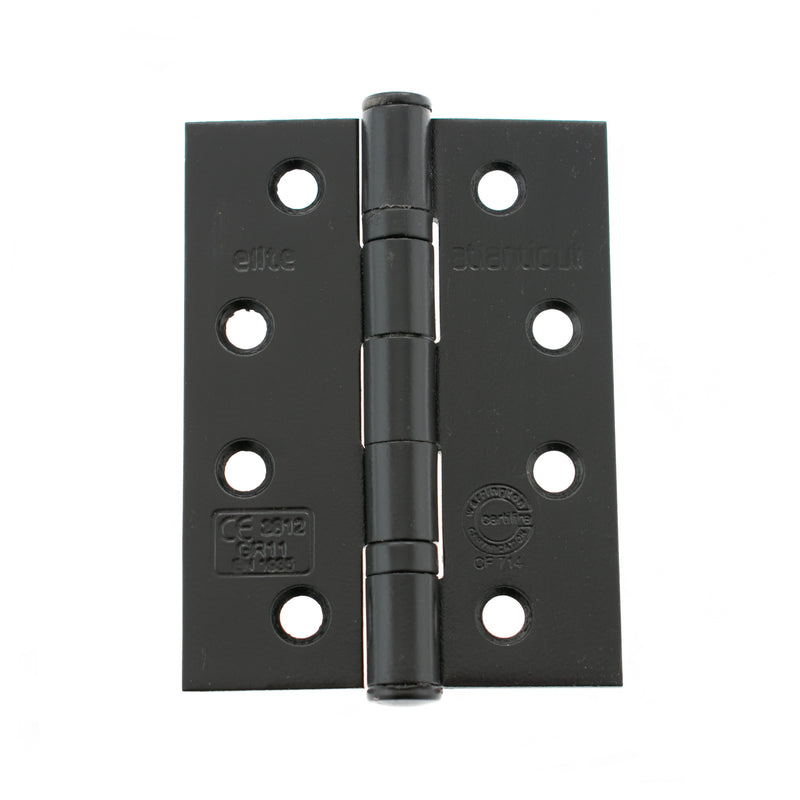 Atlantic - Atlantic Ball Bearing Hinges Grade 11 Fire Rated 4" x 3" x 2.5mm set of 3 - Matt Black - AHG111433MB(3) (Set of 3) - Choice Handles