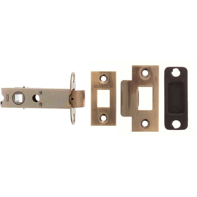 Atlantic - Heavy Duty Bolt Through Tubular Latch 6" - Antique Brass - AL6AB - Choice Handles