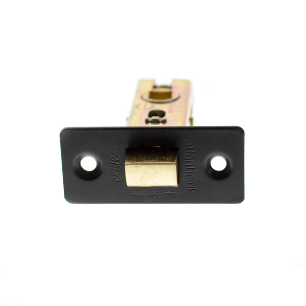 Atlantic Fire-Rated CE Marked Bolt Through Tubular Latch 3" - Matt Black - ALCE3MB - Choice Handles