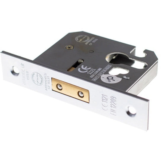 Atlantic Euro Deadlock [CE] 2.5" - Polished Chrome - ALKDEADE25PC - Choice Handles