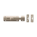 Atlantic Solid Brass Surface Door Bolt 4" - Satin Nickel - ASB4SN - Choice Handles