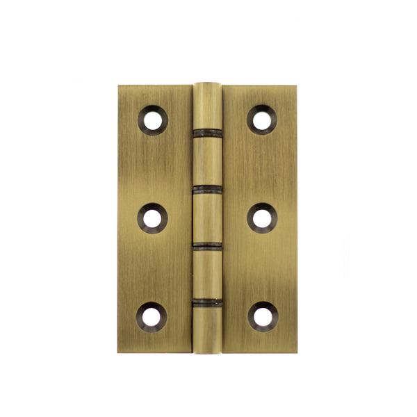 Atlantic Washered Hinges 3" x 2" x 2.2mm - Antique Brass - AWH3222AB - (Pair) - Choice Handles