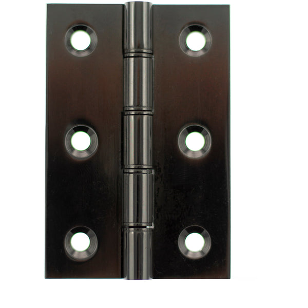 Atlantic Washered Hinges 3" x 2" x 2.2mm - Black Nickel - AWH3222BN - (Pair) - Choice Handles