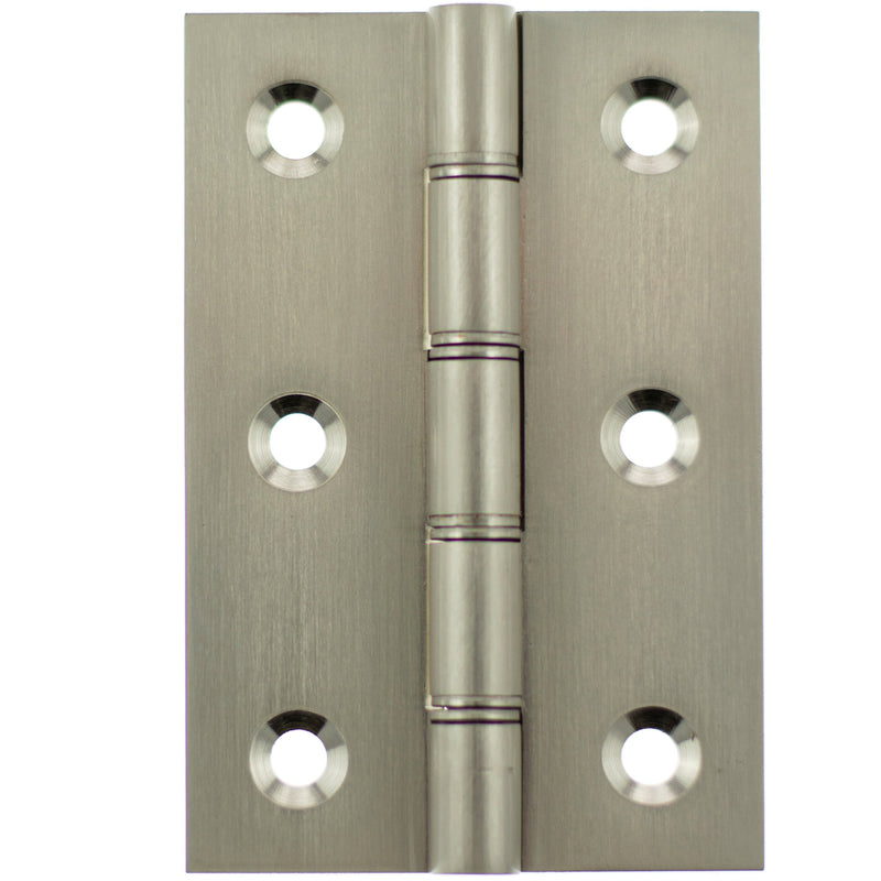 Atlantic Washered Hinges 3" x 2" x 2.2mm - Satin Nickel - AWH3222SN - (Pair) - Choice Handles