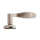 Darcel - Alzette Lever Latch Handle On Back Plate, Satin Nickel/Polished Nickel - DCALLT-SNNP - Choice Handles