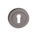 Darcel - Round Key Hole Escutcheon, Black Nickel - FESC-BN (Pair) - Choice Handles