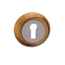 Darcel - Raised Key Hole Escutcheon, Black Nickel/Coffee - FRESC-BNCF (Pair) - Choice Handles