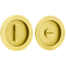 Burlington - 5x12mm Antique Brass Round Concealed Turn and Release - Satin Brass -BUR216SB - Choice Handles