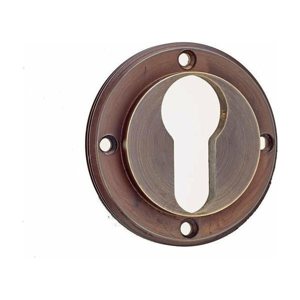 Burlington - Euro Profile Escutcheon Inner Rose - Antique Brass - BUR61AB - Choice Handles