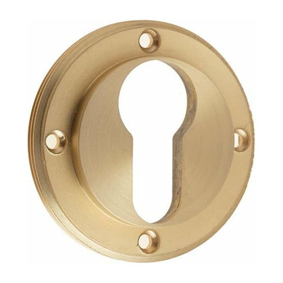 Burlington - Euro Profile Escutcheon Inner Rose - Satin Brass- BUR61SB - Choice Handles