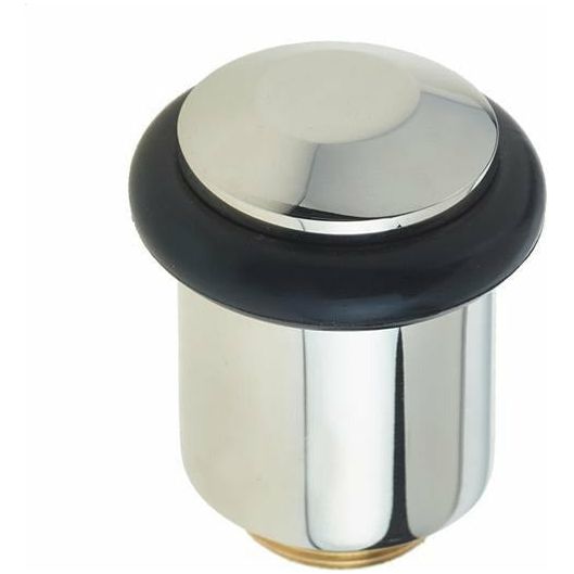 Burlington - Chamfered Top Floor Mounted Doorstop - Polished Nickel - BUR961PN - Choice Handles