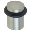 Burlington - Plain Top Floor Mounted Doorstop - Satin Nickel - BUR960SN - Choice Handles