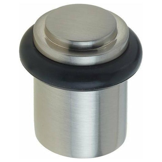 Burlington -Stepped Top Floor Mounted Doorstop - Satin Nickel - BUR962SN - Choice Handles
