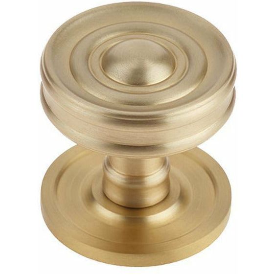 Burlington Bloomsbury 40mm Cupboard Knob - Satin Brass - BUR111SB - Choice Handles