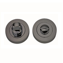Darcel - Bathroom Round Thumb Turn and Release, Black Nickel - FWCTT-BN - Choice Handles
