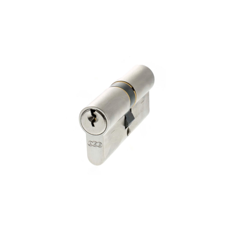 AGB Euro Profile 5 Pin Double Cylinder Keyed Alike 35-35mm (70mm) - Satin Chrome - C603323030KA - Choice Handles
