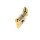 AGB Euro Profile 5 Pin Cylinder Key to Turn 30-30mm (60mm) - Polished Brass - C620012525 - Choice Handles