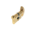AGB Euro Profile 5 Pin Cylinder Key to Turn 30-30mm (60mm) - Satin Brass - C620082525 - Choice Handles