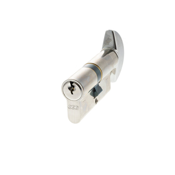 AGB Euro Profile 5 Pin Cylinder Key to Turn 35-35mm (70mm) - Polished Chrome - C620303030 - Choice Handles