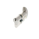 AGB Euro Profile 5 Pin Cylinder Key to Turn 35-35mm (70mm) - Satin Chrome - C620323030 - Choice Handles
