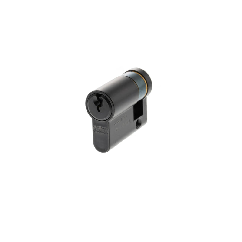 AGB Euro Profile 5 Pin Single Cylinder 30-10mm (40mm) - Matt Black - C630840525 - Choice Handles
