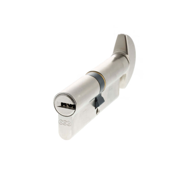 AGB Euro Profile 15 Pin Cylinder Key to Turn 35-35mm (70mm) - Satin Chrome - CA20323030 - Choice Handles