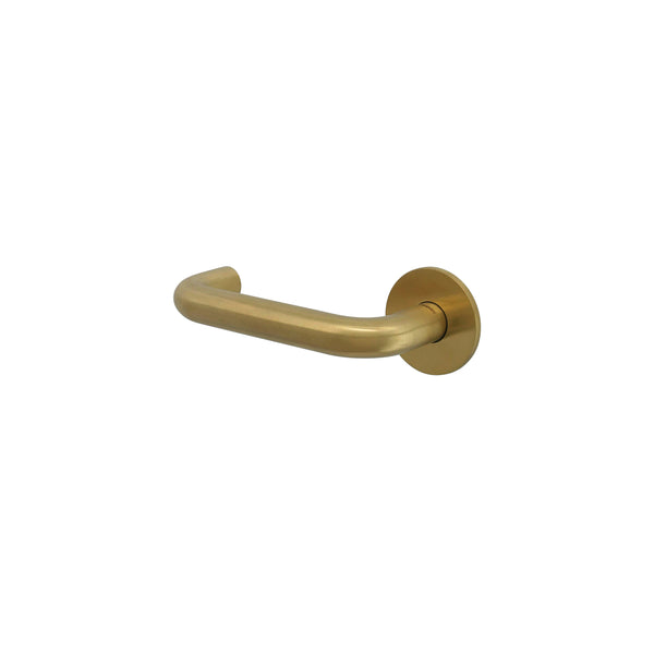 Consort - Premium Door Lever Handles On Round Rose - Satin Vapour Gold - CH101SVG - Choice Handles