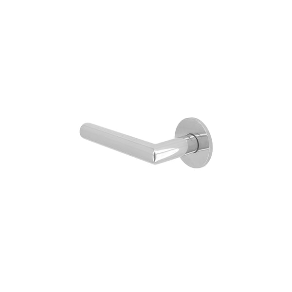 Consort - Premium Mitred Door Lever Handles On Round Rose - Mirror Stainless Steel - CH498MSS - Choice Handles