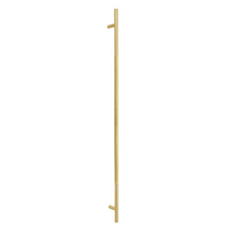 Consort - Premium Knurled Guardsman Pull Handle 750mm o/a x 600mm cc x 25mm dia, Bolt Through Fix - G316 - Satin Vapour Gold - CHEP84.BT/SVG - Choice Handles