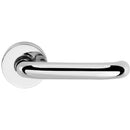 CleanTouch Anti-Bac RTD Safety Lever on Round Rose - Polished Chrome - CTLOR19RTDPC - Choice Handles