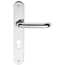 CleanTouch Anti-Bac RTD Safety Lever on Round Euro Backplate - Polished Chrome - CTLOBRERTDPC - Choice Handles