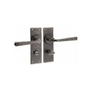 Frelan - Valley Forge Door Handles Bathroom - Pewter Patina - VF100B - Choice Handles