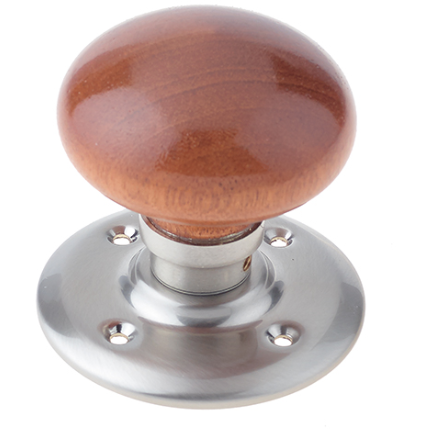 Frelan - Dark Pine Mortice Door Knobs - Satin Nickel - JKA60MSN - Choice Handles