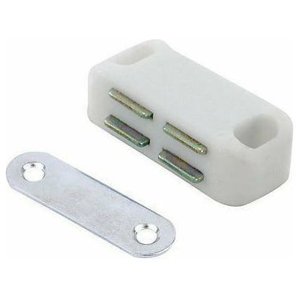 Freland - Small Magnetic Catch 42 x 18mm - White - J1412A - Choice Handles