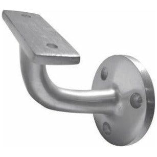 Frelan - Light Duty Handrail Brackets 64mm - Satin Anodised Aluminium - J1413A - Choice Handles