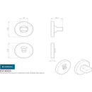 Eurospec - Standard Thumbturn and Release - Satin Anodised Aluminium - EST4005SAA - Choice Handles