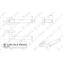 Carlisle Brass - Masano Lever On Rose - Matt Bronze - EUL070MBRZ - Choice Handles