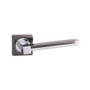 Darcel - Elaina Door Lever Handle On Square Rose, Black Nickel - DCELA-BN - Choice Handles