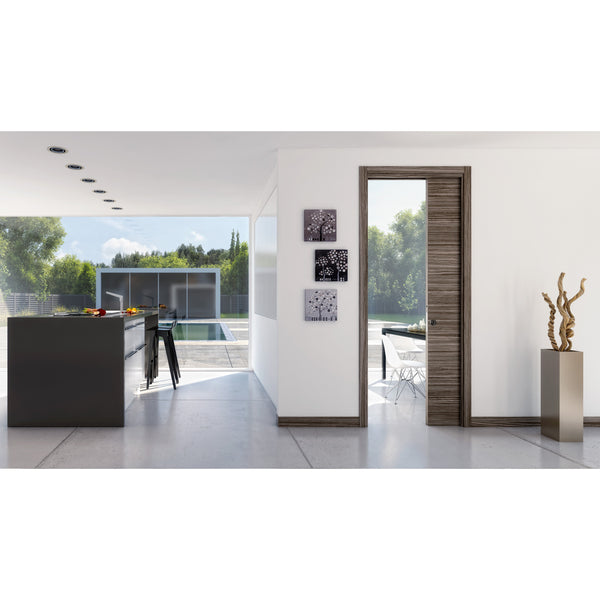 Ermetika EvoKit Single Pocket Door System 838x1981 Door 125mm WT - Raw Wood - EEK2HRW - Choice Handles