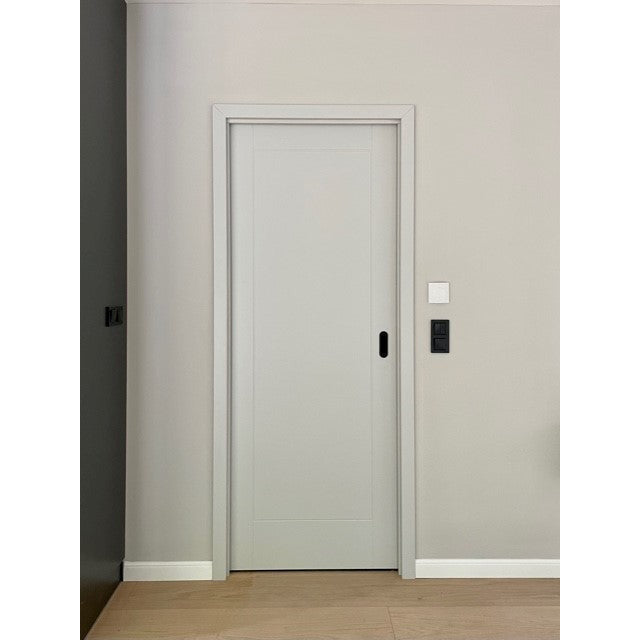 Ermetika EvoKit Single Pocket Door System 726x2040 Door 100mm WT - White - EEK1AWH - Choice Handles