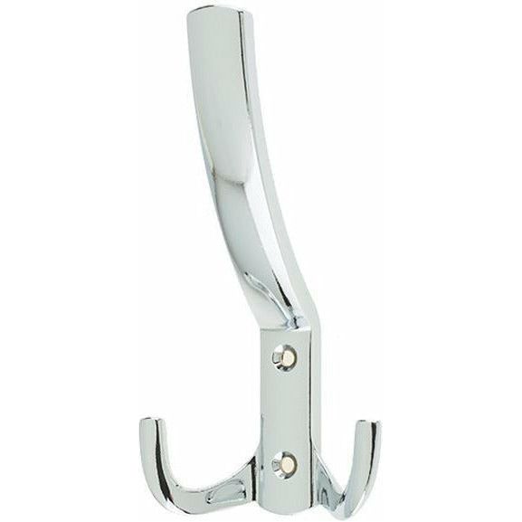 Vittoria Double Hat & Coat Hook - Polished Chrome - GA2002PC - Choice Handles