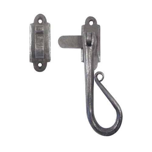 Hanforged Casement Fastener 105mm - Pewter - HF19M - Choice Handles