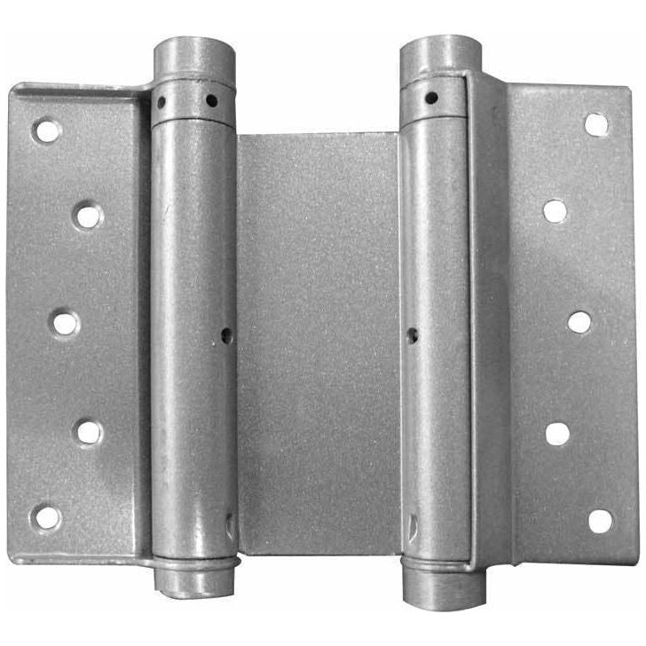 Frelan - 125mm Double Action Spring Hinge (Pair) - Silver - HG3005-5GY - Choice Handles