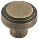 Hoxton Cropley 30mm Cupboard Knob - Antique Brass - HOX1030AB - Choice Handles