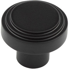 Hoxton Cropley 30mm Cupboard Knob - Matt Black - HOX1030MB - Choice Handles