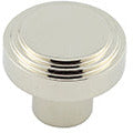 Hoxton Cropley 30mm Cupboard Knob - Polished Nickel - HOX1030PN - Choice Handles